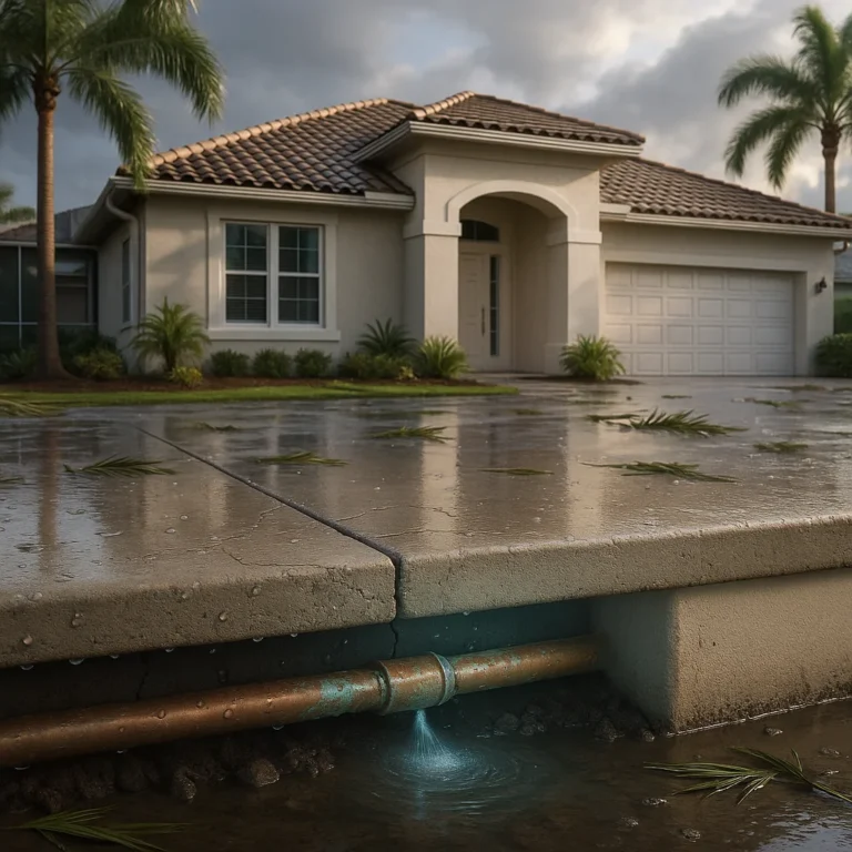 Post-Storm Slab Leak Risks in Naples & Collier County