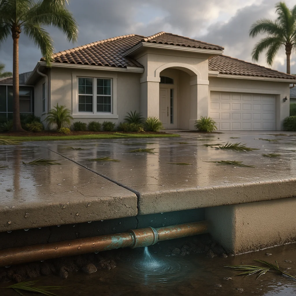 Post-Storm Slab Leak Risks in Naples and Collier County